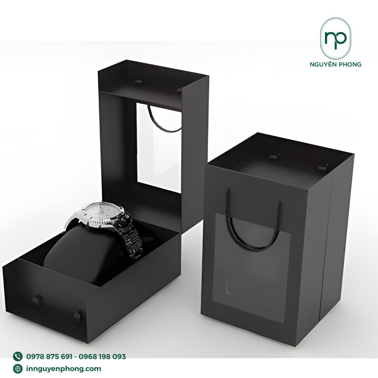 Mẫu túi giấy đựng đồng hồ cao cấp